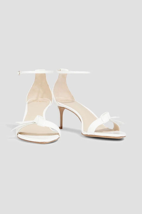Clarita 60 bow-detailed patent-leather sandals - Image 2