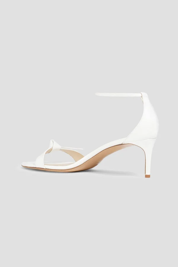 Clarita 60 bow-detailed patent-leather sandals - Image 3