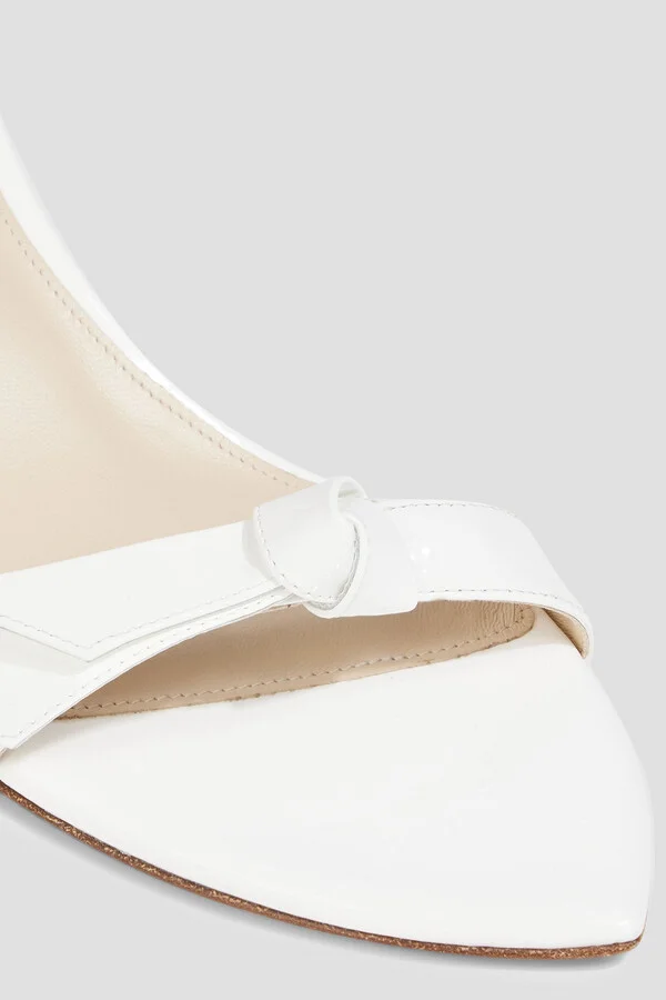 Clarita 60 bow-detailed patent-leather sandals - Image 4