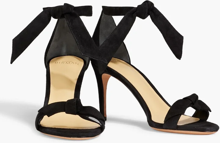 Clarita 75 bow-detailed suede sandals - Image 2