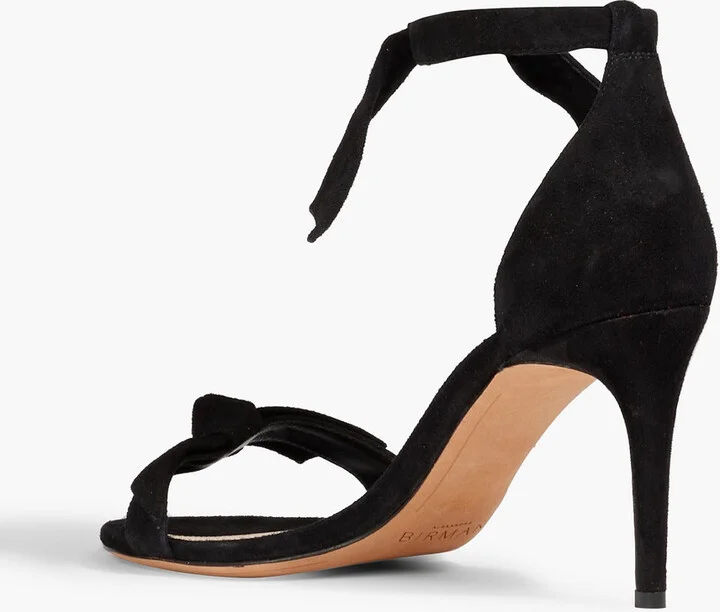 Clarita 75 bow-detailed suede sandals - Image 3