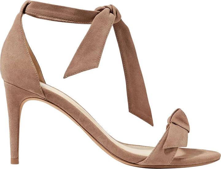 Clarita 75 bow-detailed suede sandals