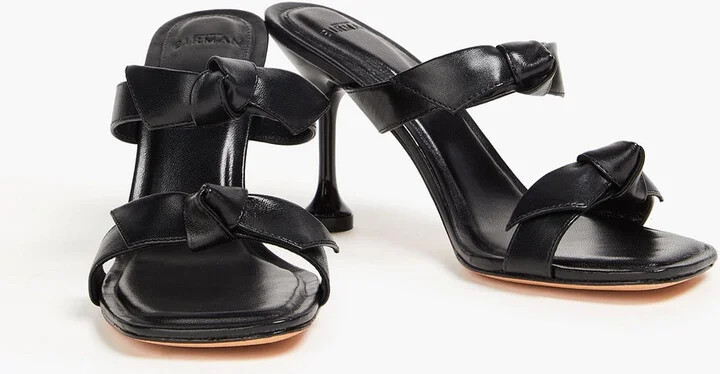 Clarita 85 bow-detailed leather mules - Image 2