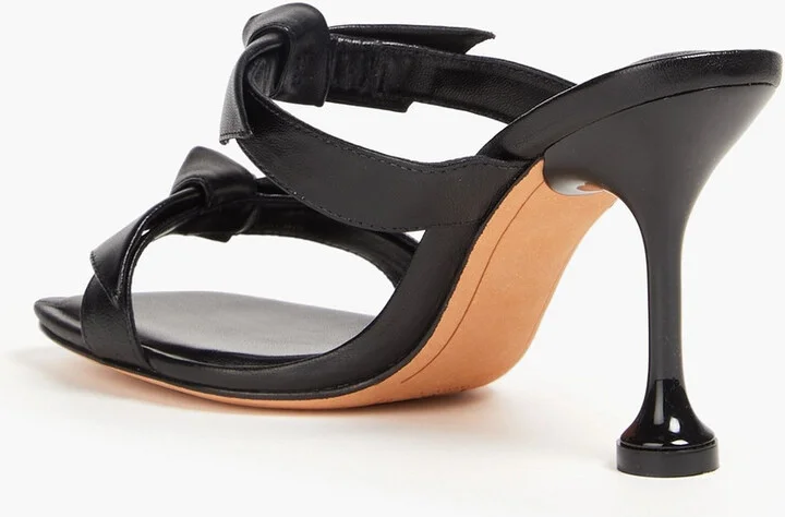 Clarita 85 bow-detailed leather mules - Image 3