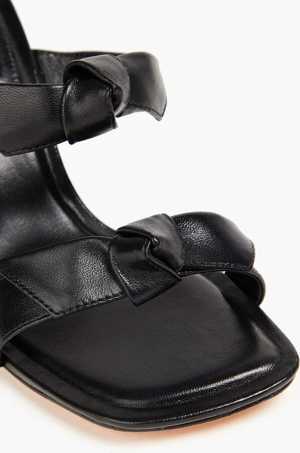 Clarita 85 bow-detailed leather mules - Image 4