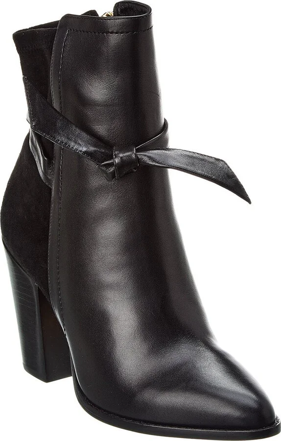Clarita 90 Leather & Suede Bootie