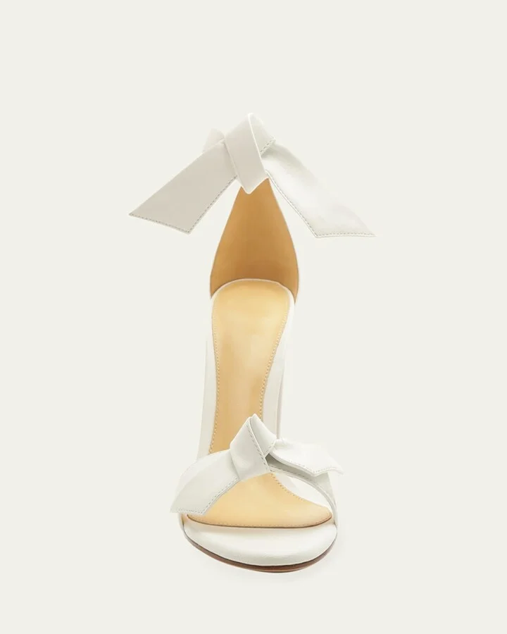 Clarita 90mm Leather Ankle-Tie High-Heel Sandals - Image 9