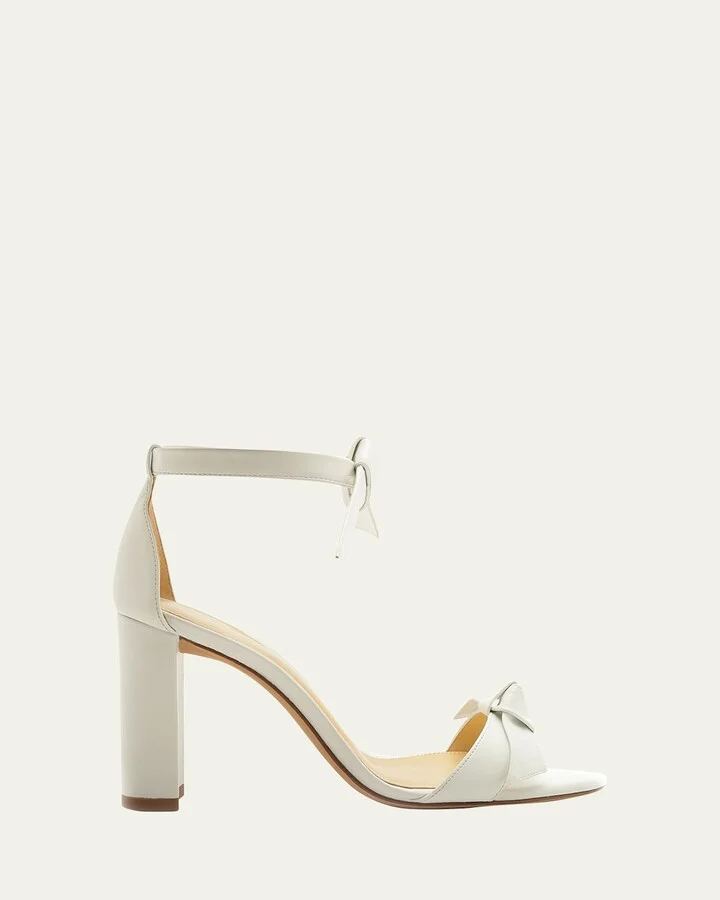 Clarita 90mm Leather Ankle-Tie High-Heel Sandals