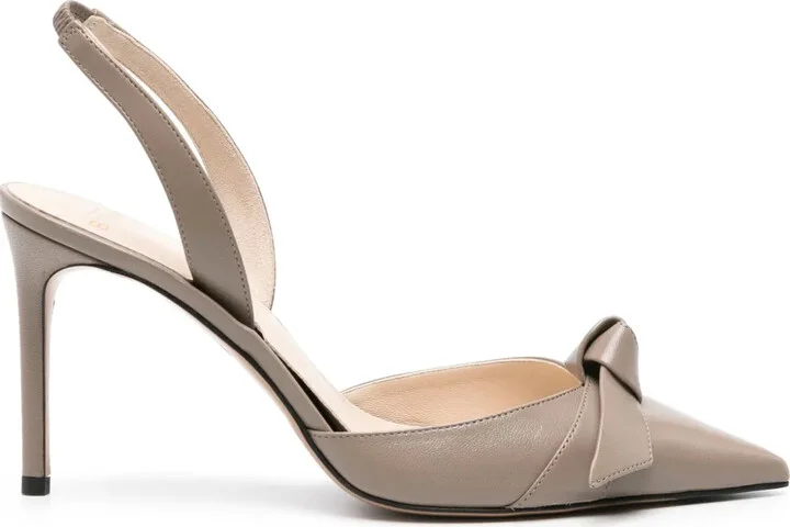 Clarita 90mm leather slingback pumps