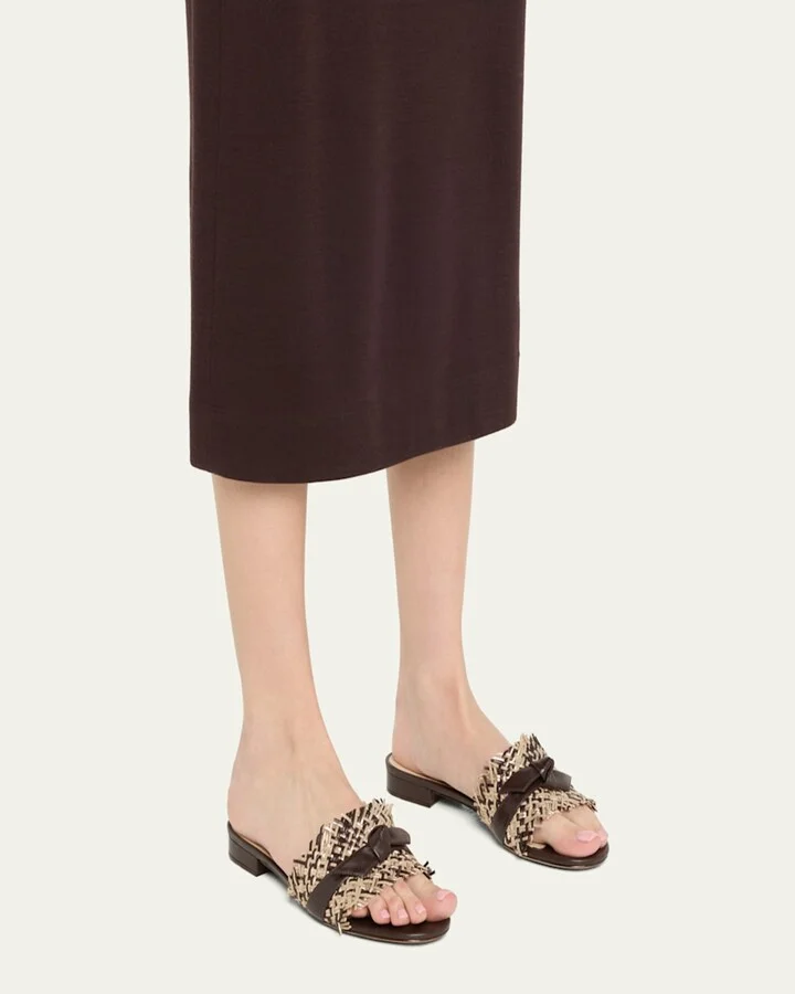 Clarita Basket Bloom Flat Sandals - Image 8