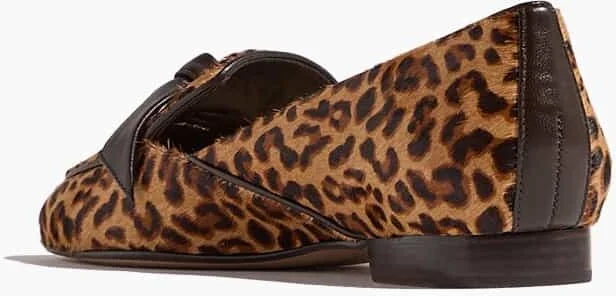 Clarita Belgian Ponyhair Loafer in Light Beige/Dark Brown - Image 3