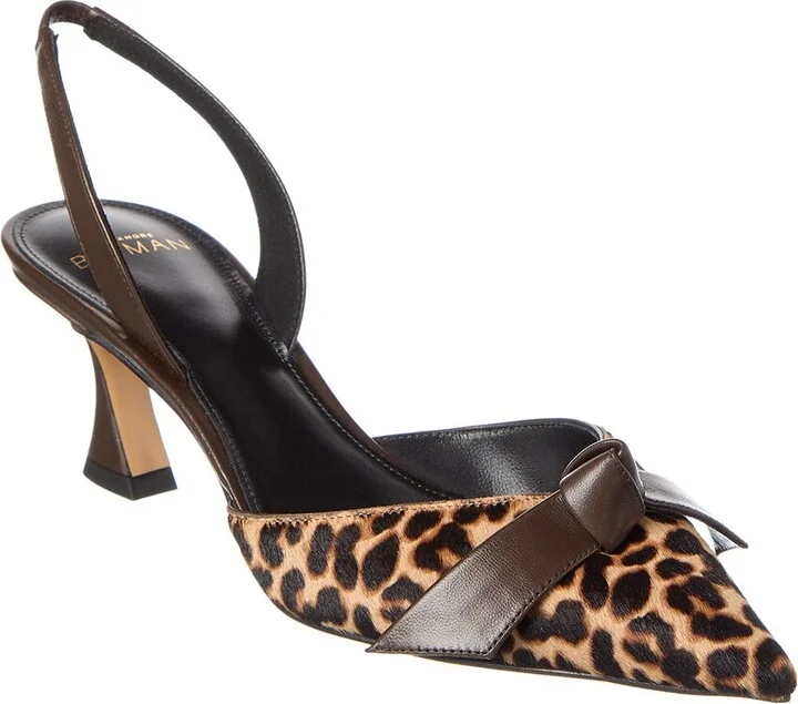 Clarita Bell 60 Haircalf & leather Slingback Pump