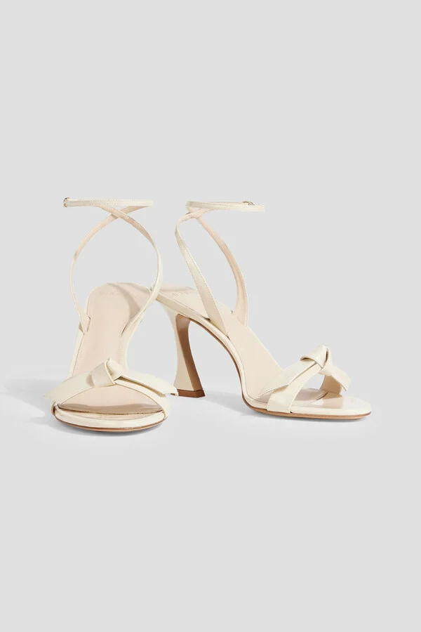 Clarita Bell bow-detailed patent-leather sandals - Image 2