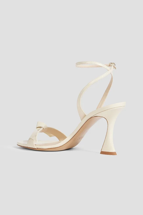 Clarita Bell bow-detailed patent-leather sandals - Image 3