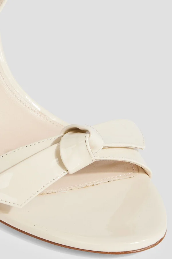 Clarita Bell bow-detailed patent-leather sandals - Image 4