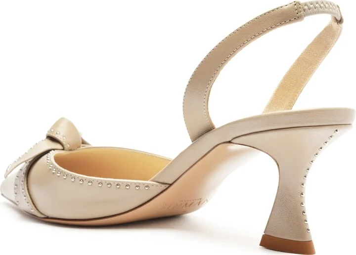 Clarita Bell Stud Pointed Toe Slingback Pump - Image 2