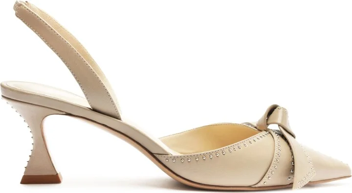 Clarita Bell Stud Pointed Toe Slingback Pump - Image 3