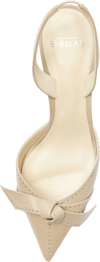Clarita Bell Stud Pointed Toe Slingback Pump - Image 5