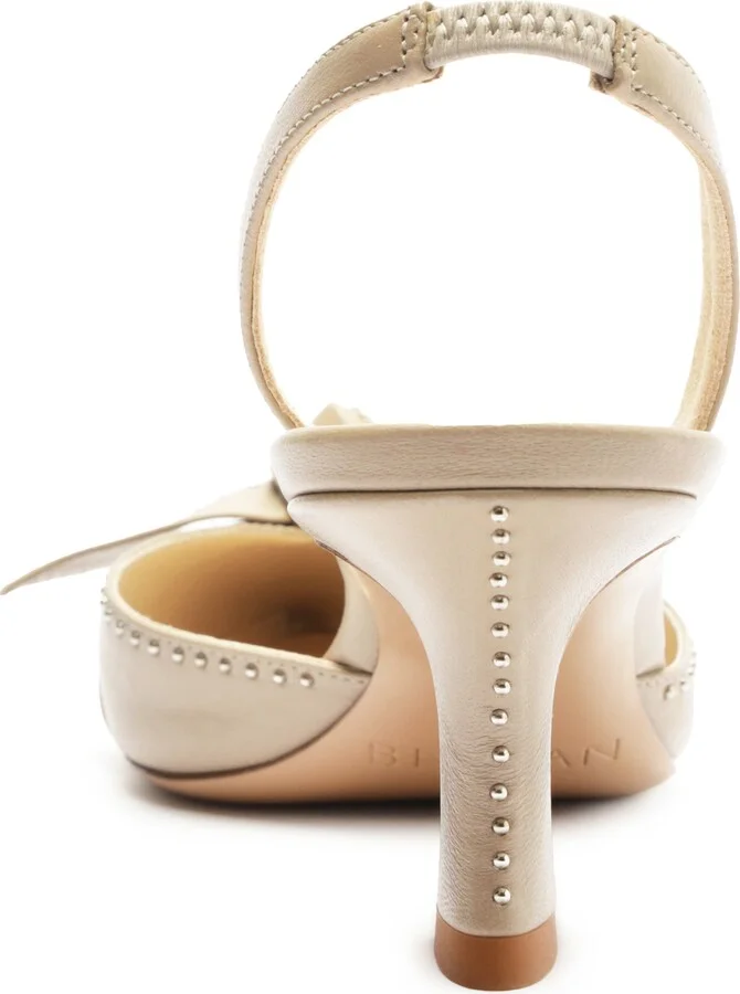 Clarita Bell Stud Pointed Toe Slingback Pump - Image 7