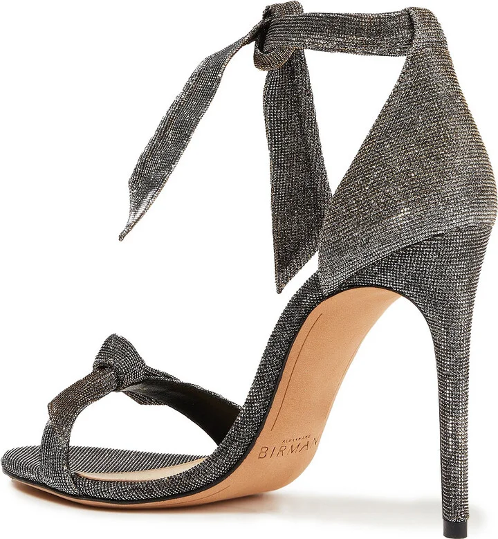 Clarita bow-detailed lamé sandals - Image 3