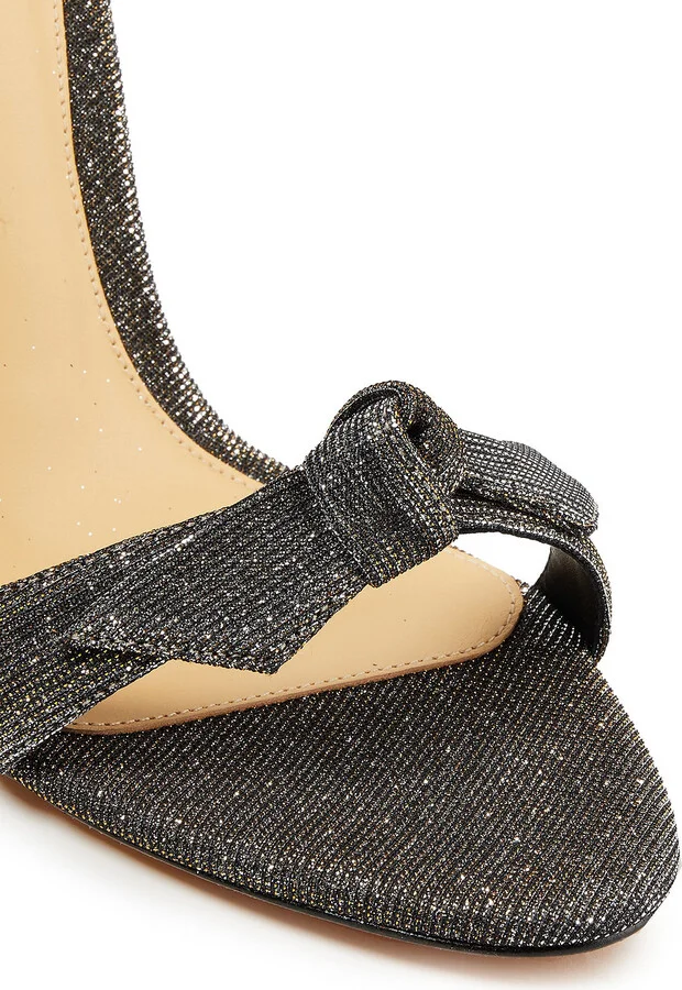 Clarita bow-detailed lamé sandals - Image 4
