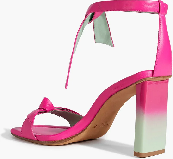 Clarita bow-detailed leather sandals - Image 3