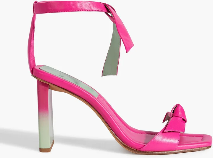 Clarita bow-detailed leather sandals