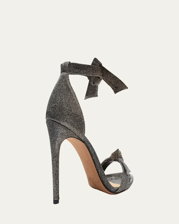 Clarita Bow Metallic Evening Sandals - Image 3