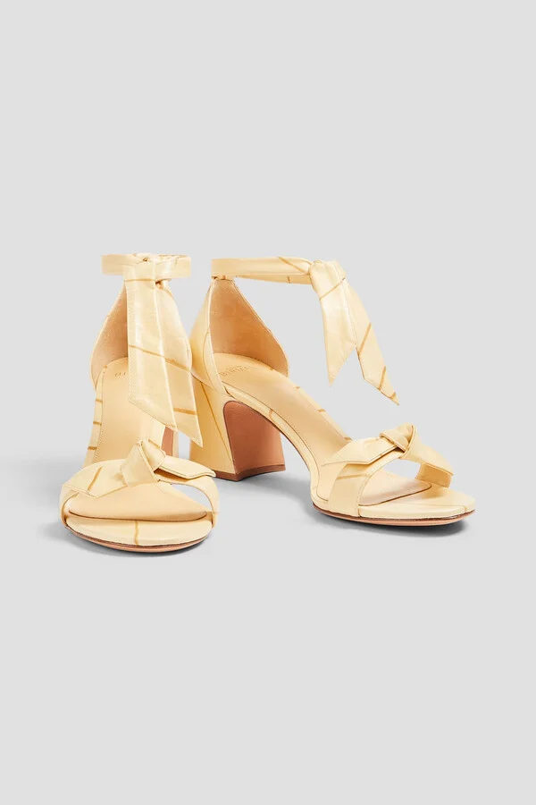 Clarita Curve 60 bow-detailed printed sandals - Image 2