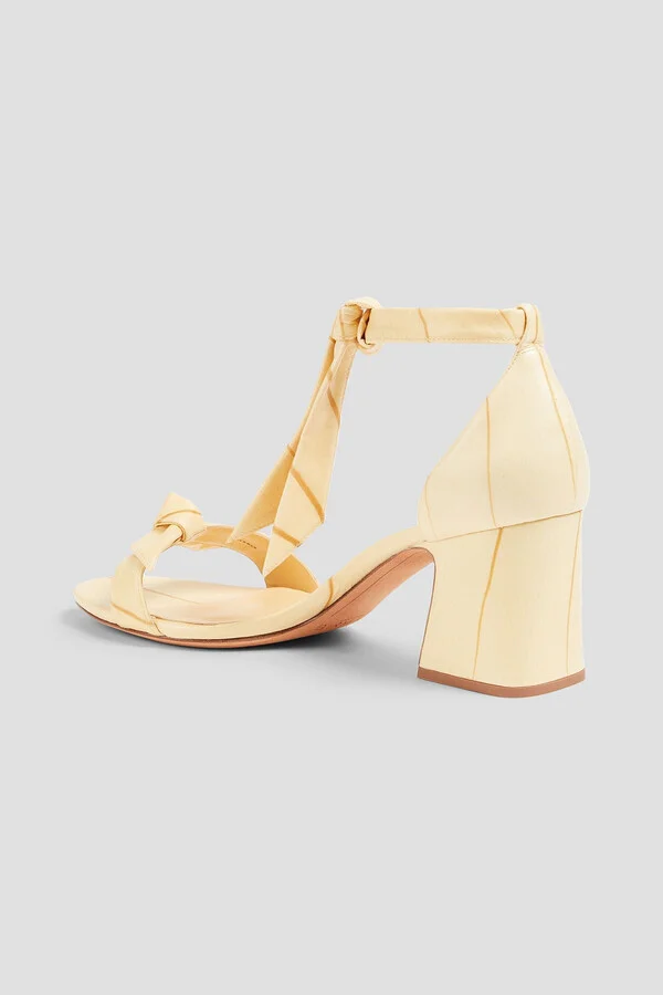 Clarita Curve 60 bow-detailed printed sandals - Image 3