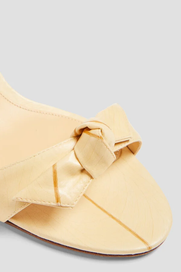 Clarita Curve 60 bow-detailed printed sandals - Image 4