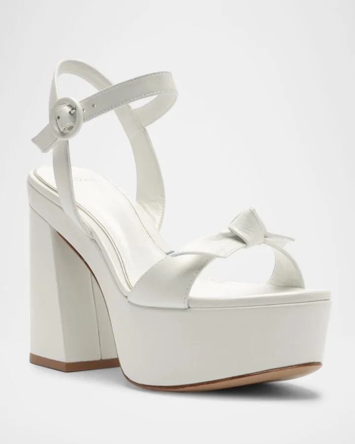 Clarita Flare Platform Bridal Sandals - Image 2