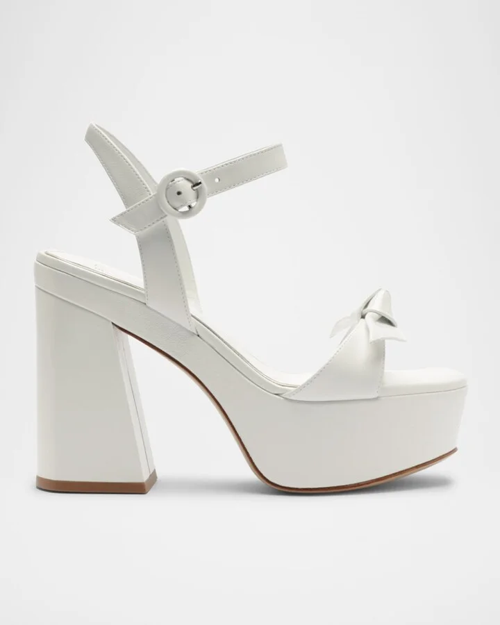 Clarita Flare Platform Bridal Sandals