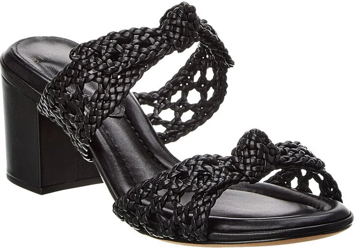 Clarita Intreccio 60 Doppia Solet Leather Sandal
