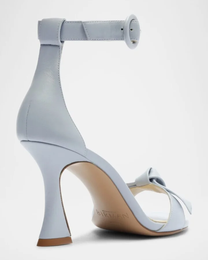 Clarita Knot Ankle-Strap Leather Sandals - Image 2