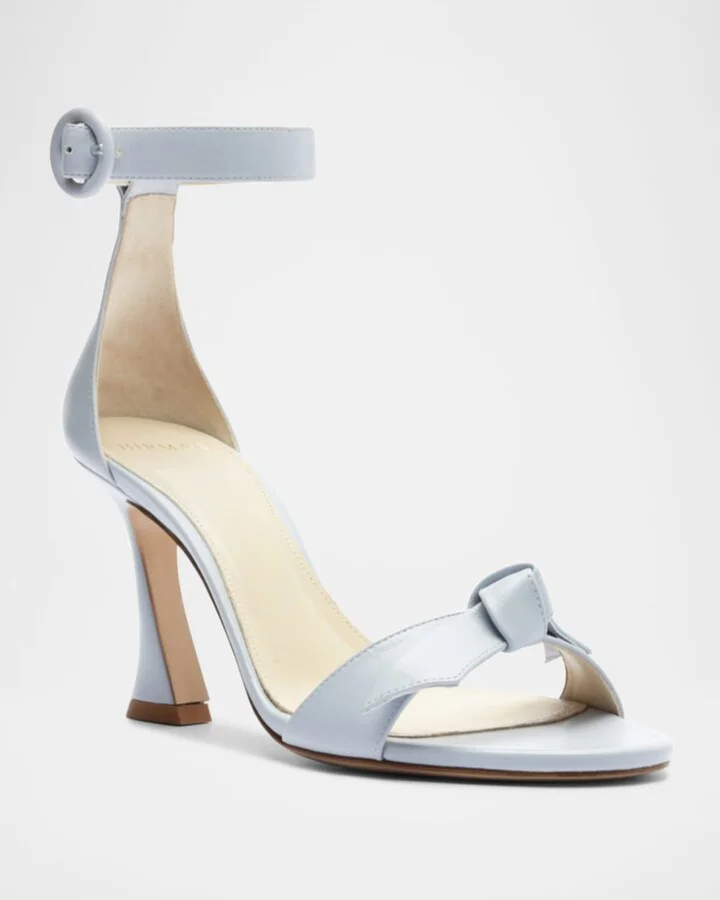 Clarita Knot Ankle-Strap Leather Sandals - Image 3