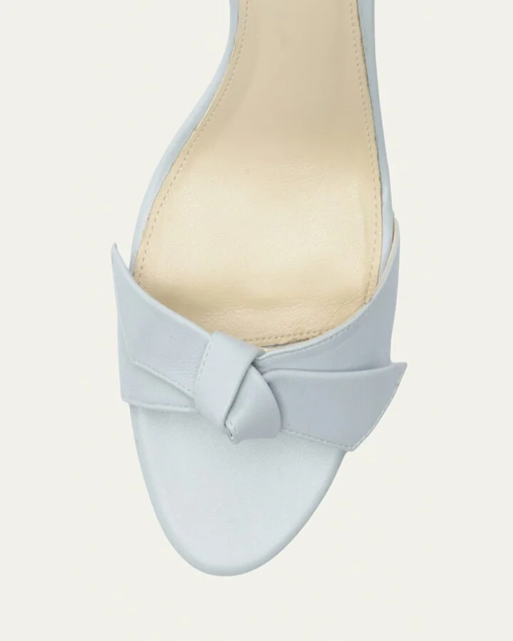 Clarita Knot Ankle-Strap Leather Sandals - Image 2