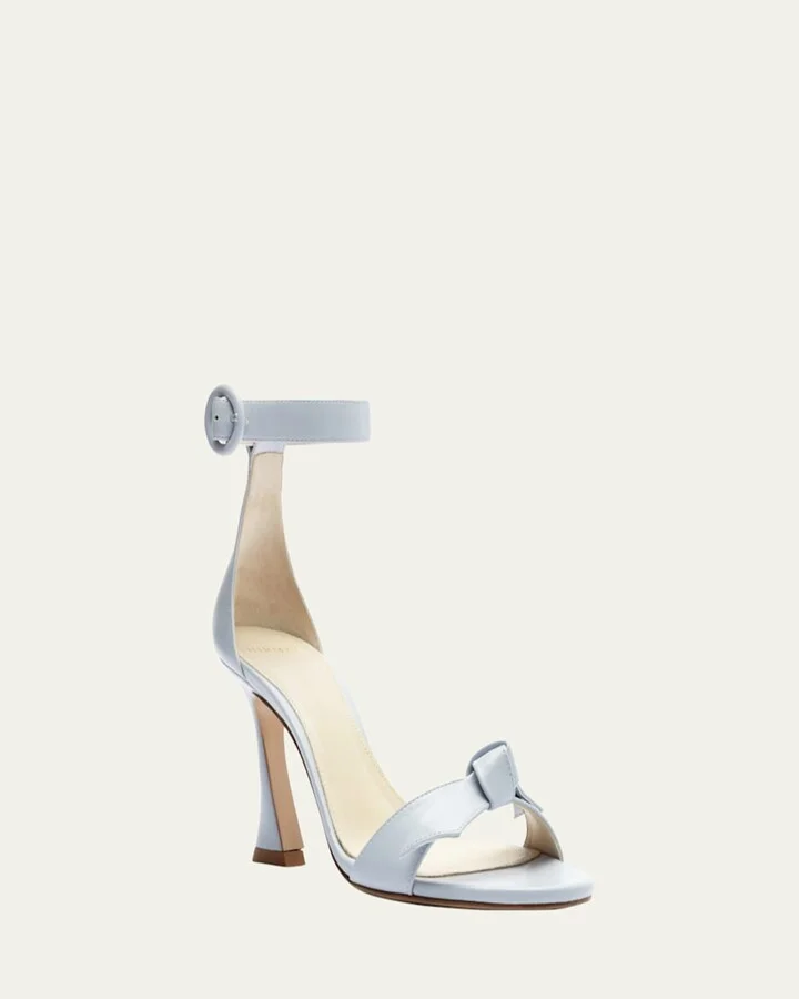 Clarita Knot Ankle-Strap Leather Sandals - Image 3