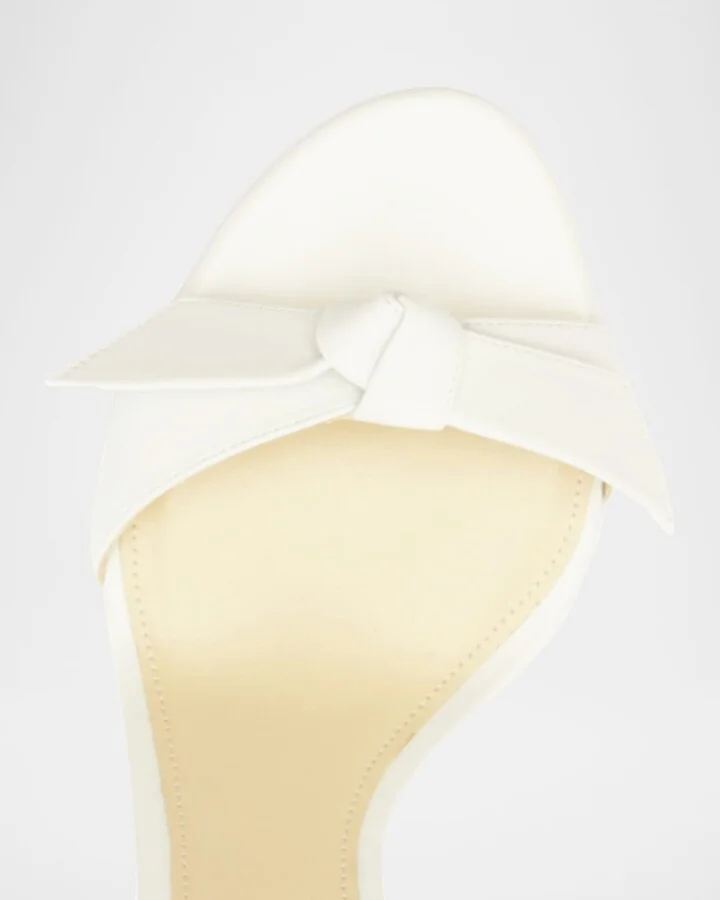 Clarita Leather Bow Ankle-Strap Sandals - Image 2