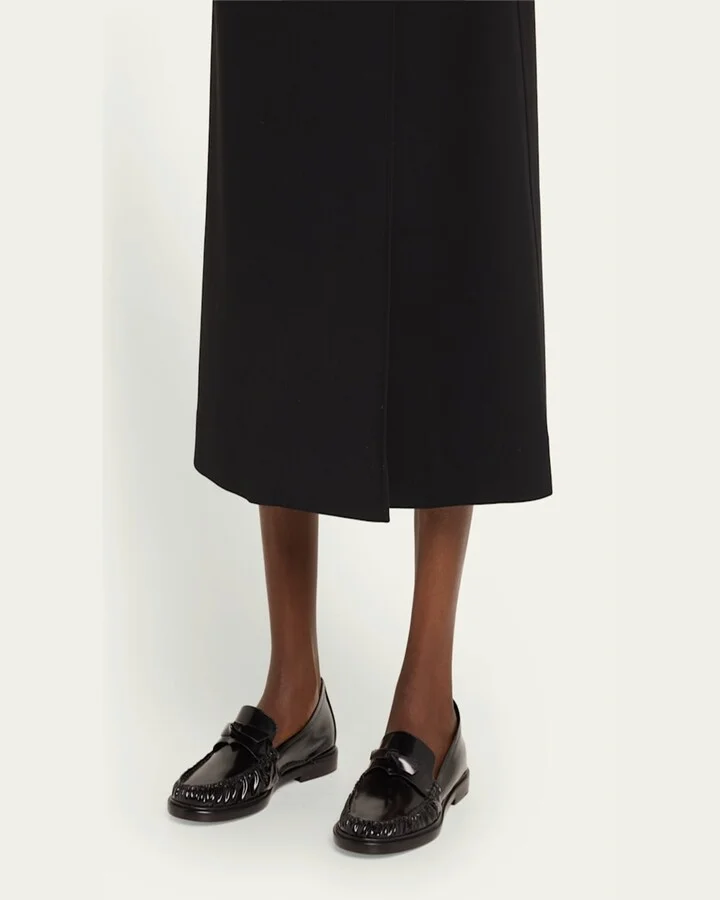 Clarita Leather Bow Loafers - Image 4