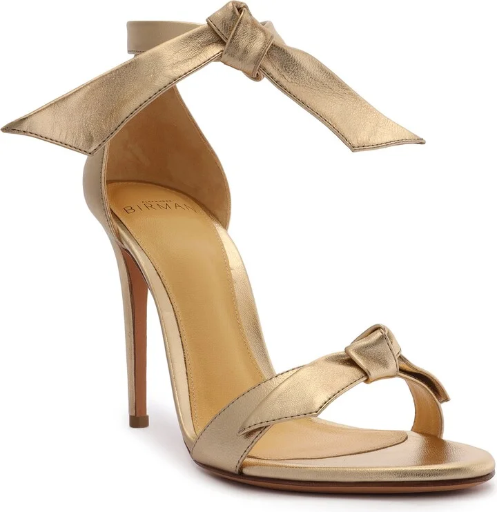 Clarita Metallic Ankle Strap Sandal