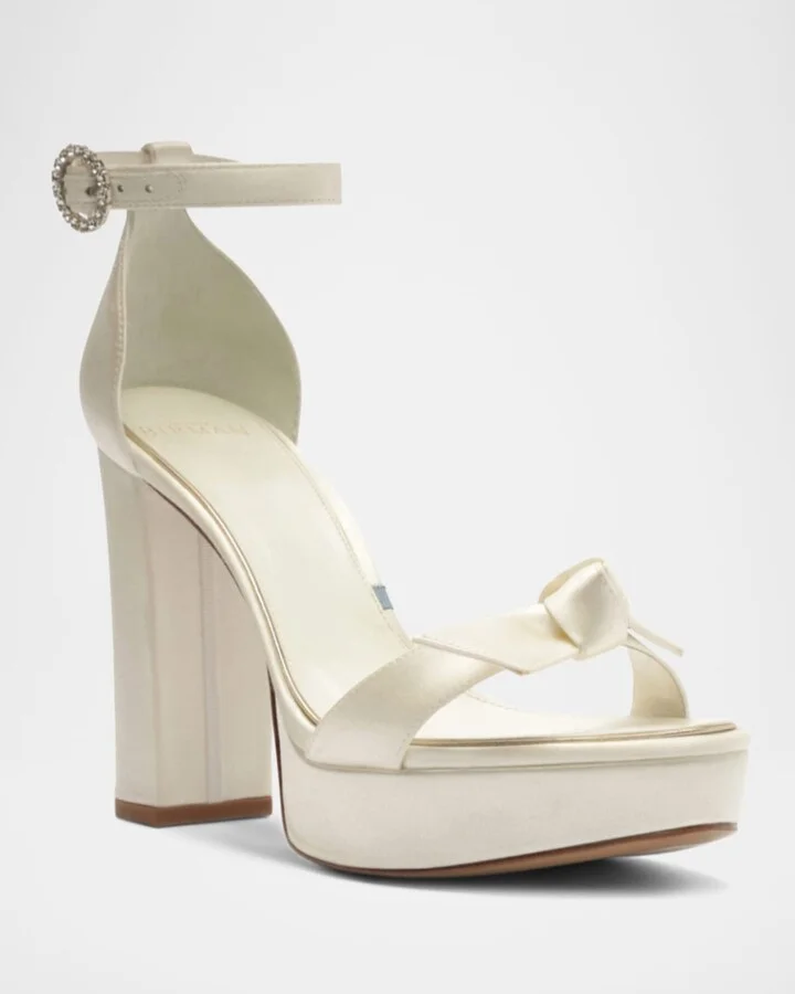 Clarita Satin Platform Block-Heel Sandals - Image 2