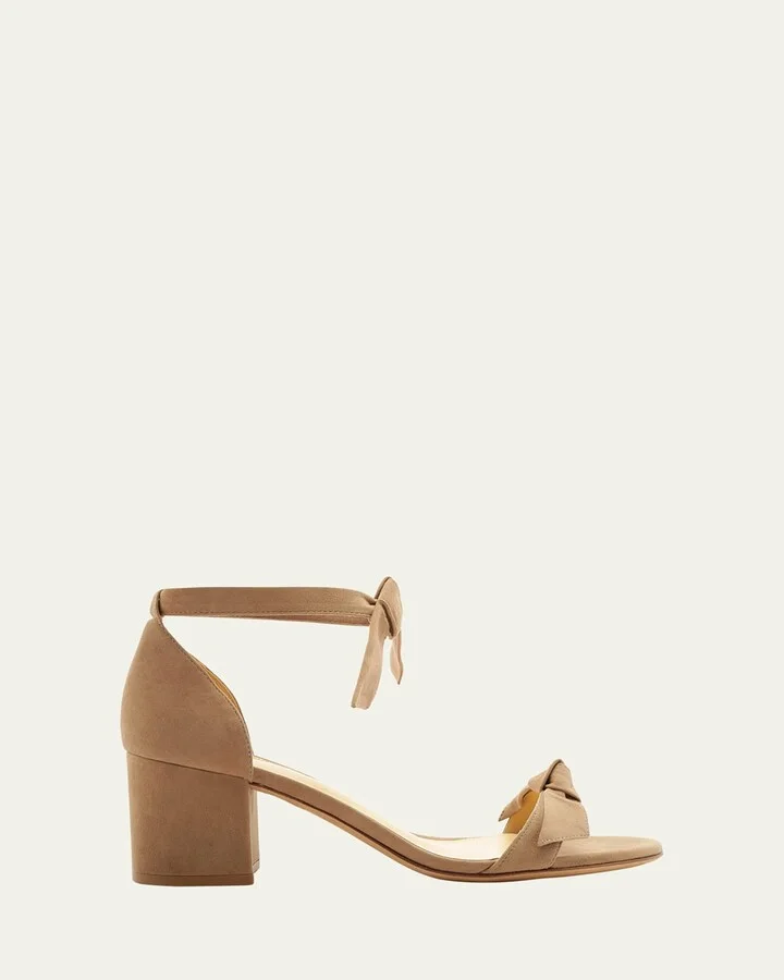 Clarita Suede Block-Heel Sandals
