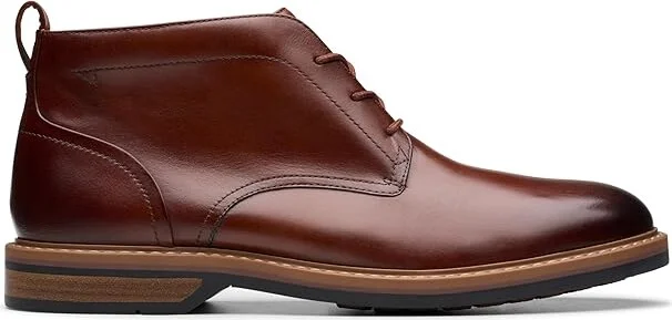 Clarks Aldwin Chukka Men's Boots Mid Tan Leather : 13 D - Medium - Image 6