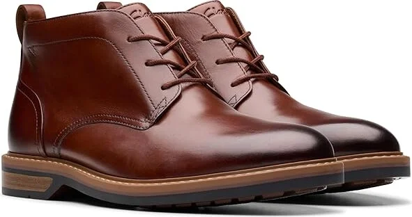 Clarks Aldwin Chukka Men's Boots Mid Tan Leather : 13 D - Medium