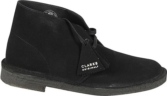 Clarks Almond Toe Lace-Up Shoes