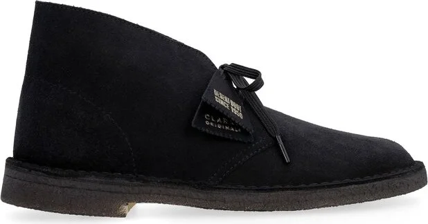 Clarks Almond Toe Lace-Up Shoes