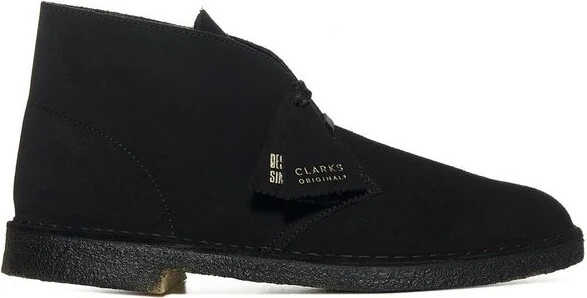 Clarks Almond Toe Lace-Up Shoes