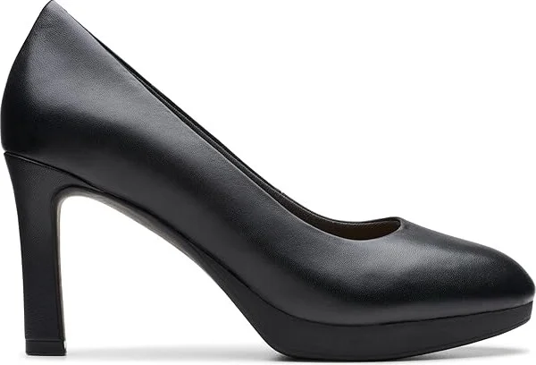 Clarks Ambyr 2 Braley High Women's Heels Black Leather : 9 B - Medium, Leather/Rubber - Image 6