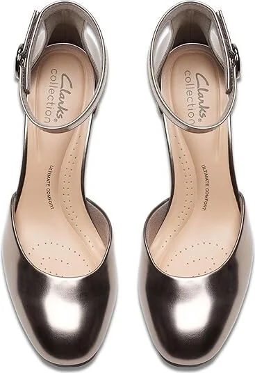 Clarks Ambyr 2 Cove High Women's Heels Gun Metal Synthetic : 11 B - Medium, Rubber/Synthetic - Image 2